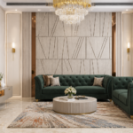 A Classic White Wall Design Complete with Trims and Painted Frame Details