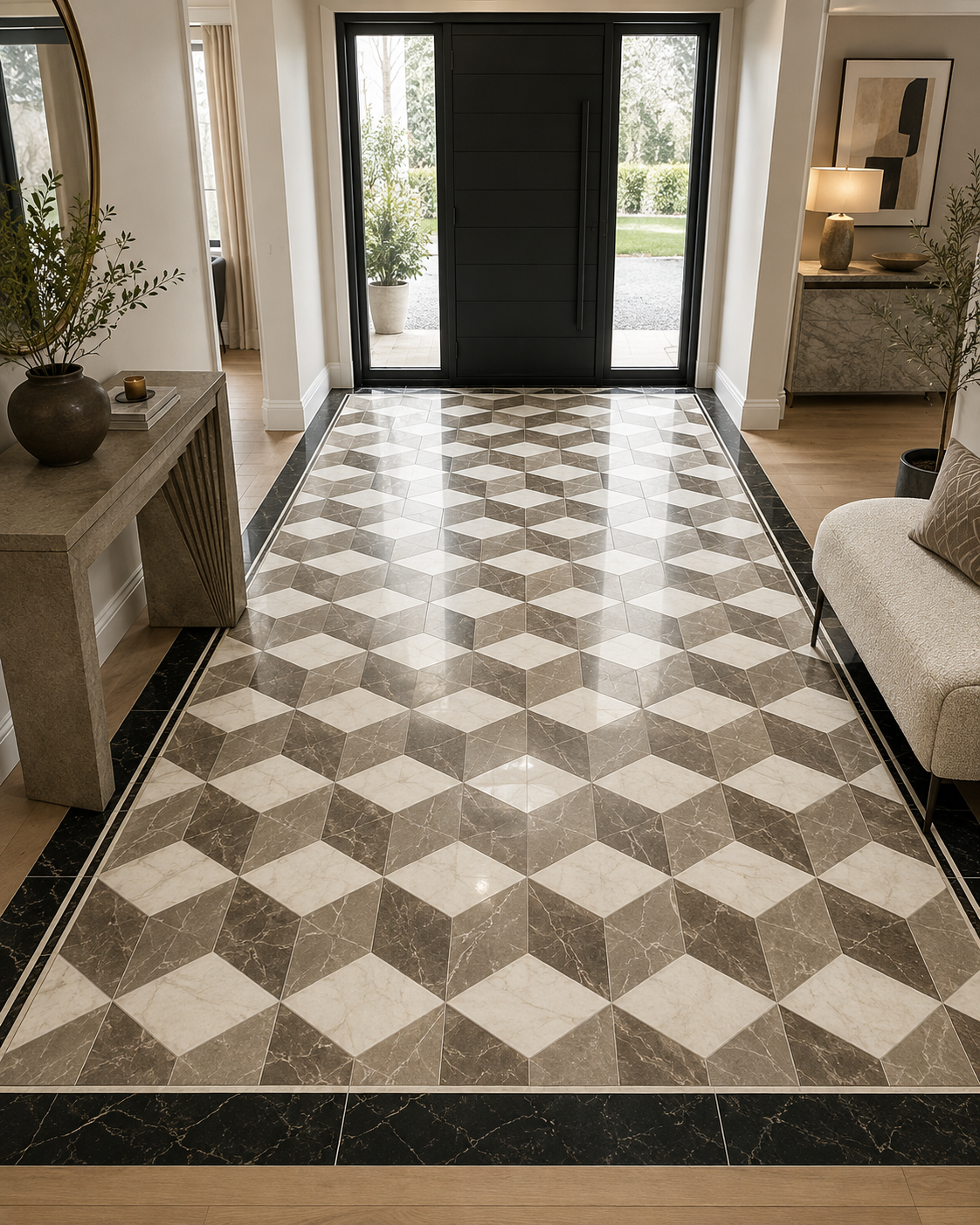 ChatGPT Image Aug 13, 2026, 04_55_09 PM Modern Geometric Marble Floor Design - Image 1