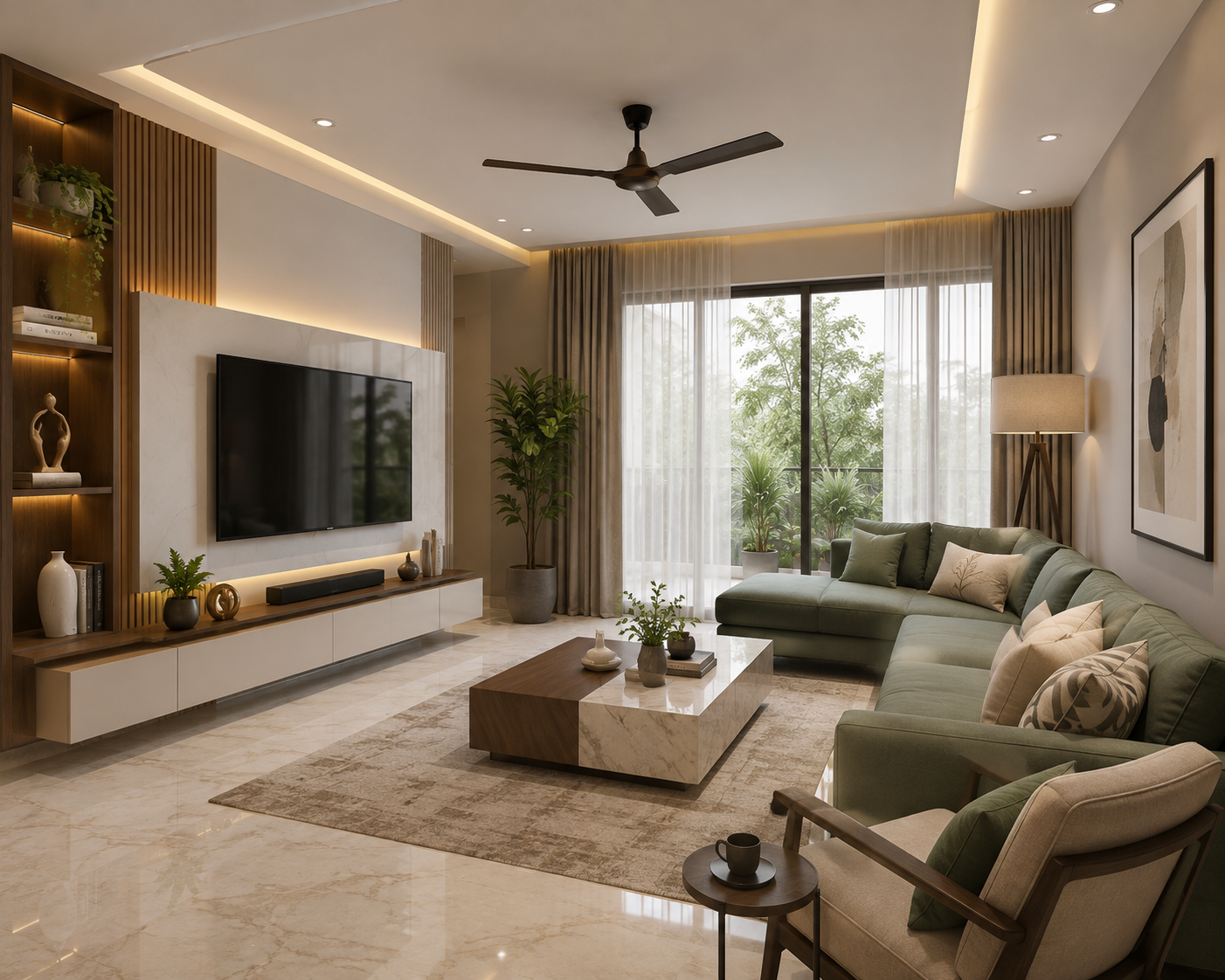 ChatGPT Image Aug 14, 2026, 06_16_47 PM Contemporary Sage Green Living Room Design - Image 1