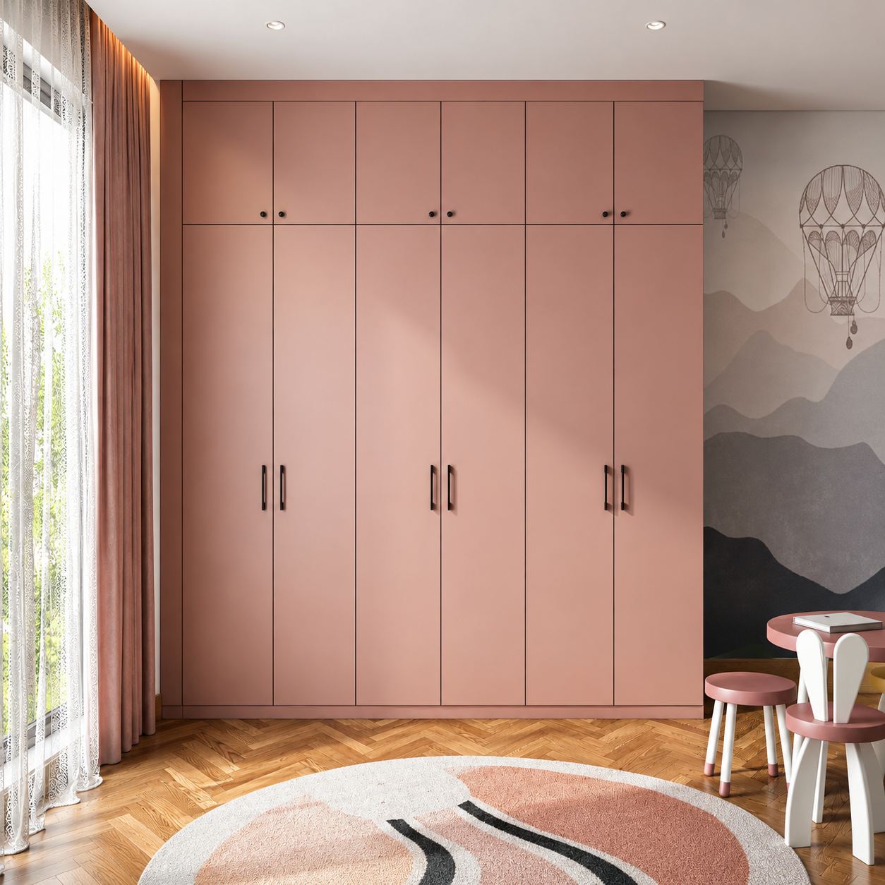 ChatGPT Image Aug 5, 2026, 03_26_17 PM Wardrobe Design Featuring Rose Granium Matte Laminate Shutter - Image 1