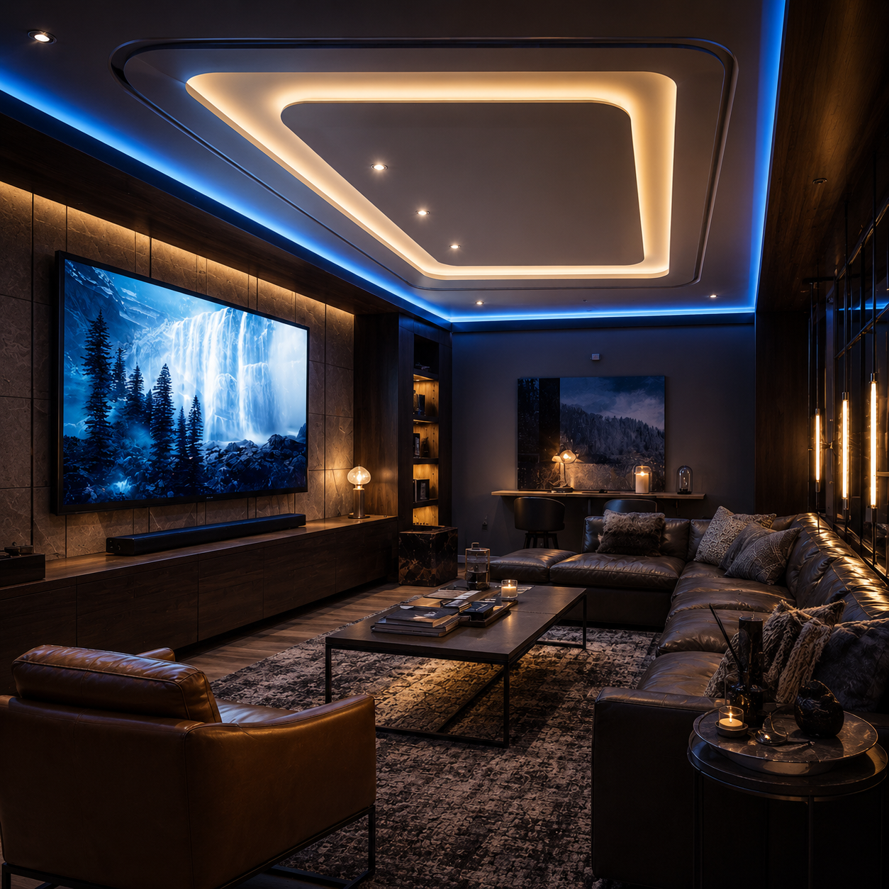 ChatGPT Image Aug 6, 2026, 02_30_58 PM Contemporary Gypsum Peripheral False Ceiling Design with Cove and Spot Lighting - Image 1