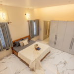 Guest Bedroom Design with Hydraulic Storage Queen Bed